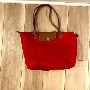 Long Champ Bag in red